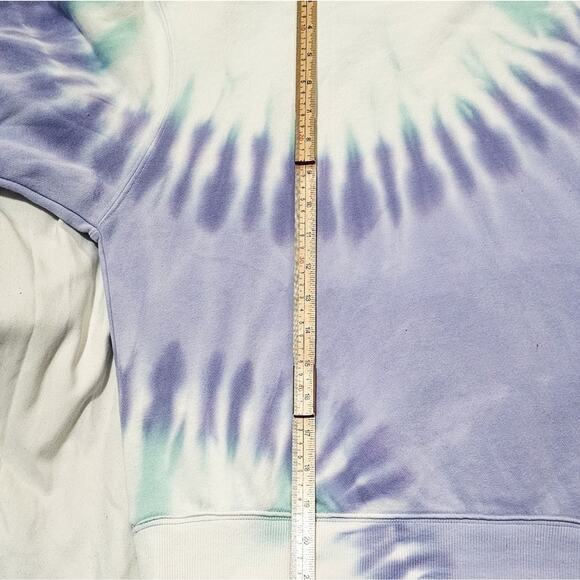 Wildfox New Cropped Tie Dye French Terry Hoodie size M - Picture 6 of 12